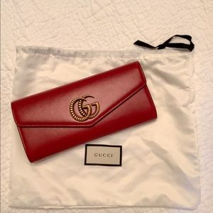 Authentic Gucci Red Clutch